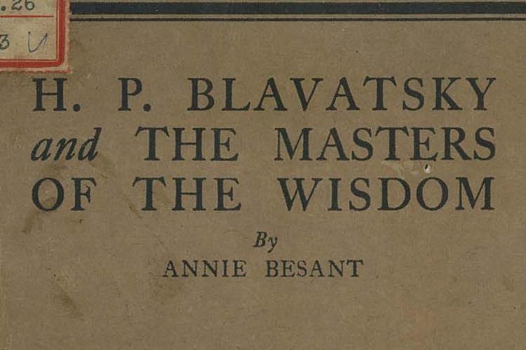 ebook of HPB and the Masters of the Wisdom by Annie Beasant