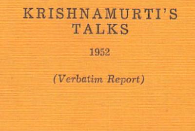J Krishnamurti talks