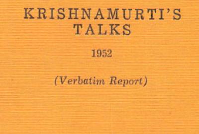 J Krishnamurti talks